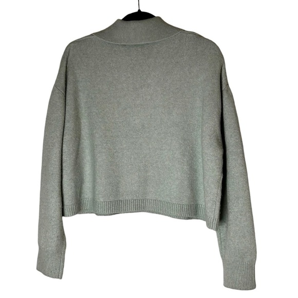 Zara Women's Cropped Polo Collar Knit Sweater- Size Medium - Picture 6 of 11